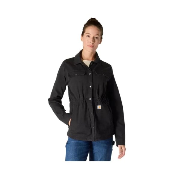 Carhartt Jackets & Blazers - Carhartt Women's TENCEL Fiber Series Relaxed Fit Canvas Coat, Black